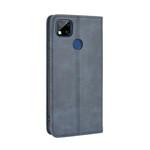 Flip Cover Xiaomi Redmi 9C Effet Cuir Vintage Stylisé Flip Cover Xiaomi Redmi 9C Effet Cuir Vintage Stylisé