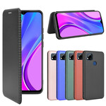 Flip Cover Xiaomi Redmi 9C Silicone Carbone Coloré