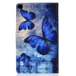 Housse Samsung Galaxy Tab A 8.0 (2019) Papillons Bleus