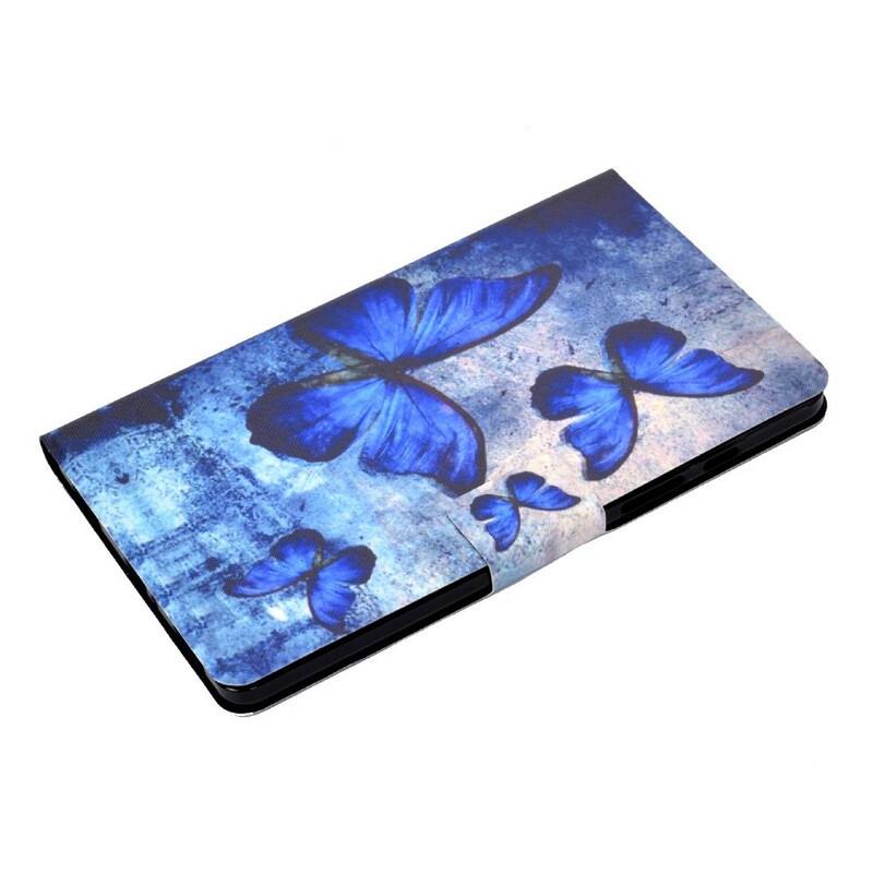 Housse Samsung Galaxy Tab A 8.0 (2019) Papillons Bleus