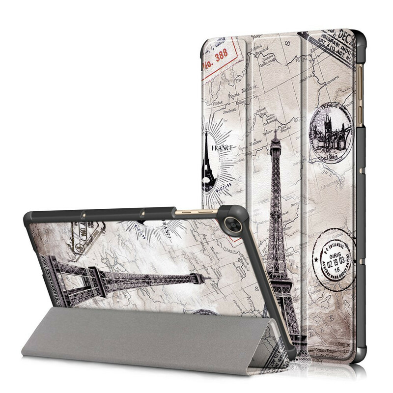 Smart Case Huawei MatePad T 10s Renforcée Tour Eiffel Rétro Smart Case Huawei MatePad T 10s Renforcée Tour Eiffel Rétro