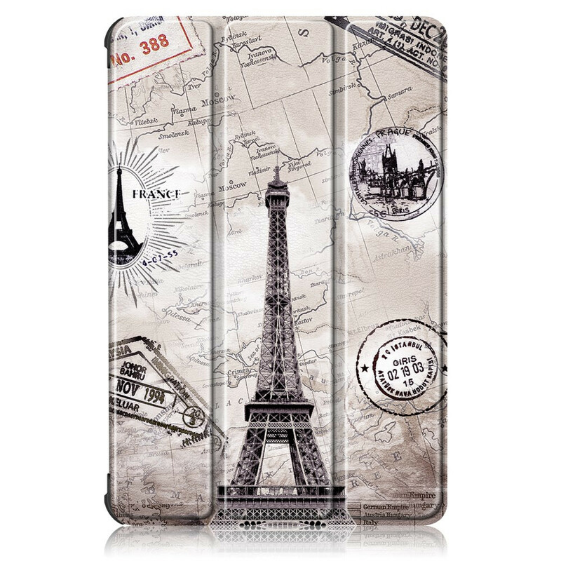 Smart Case Huawei MatePad T 10s Renforcée Tour Eiffel Rétro