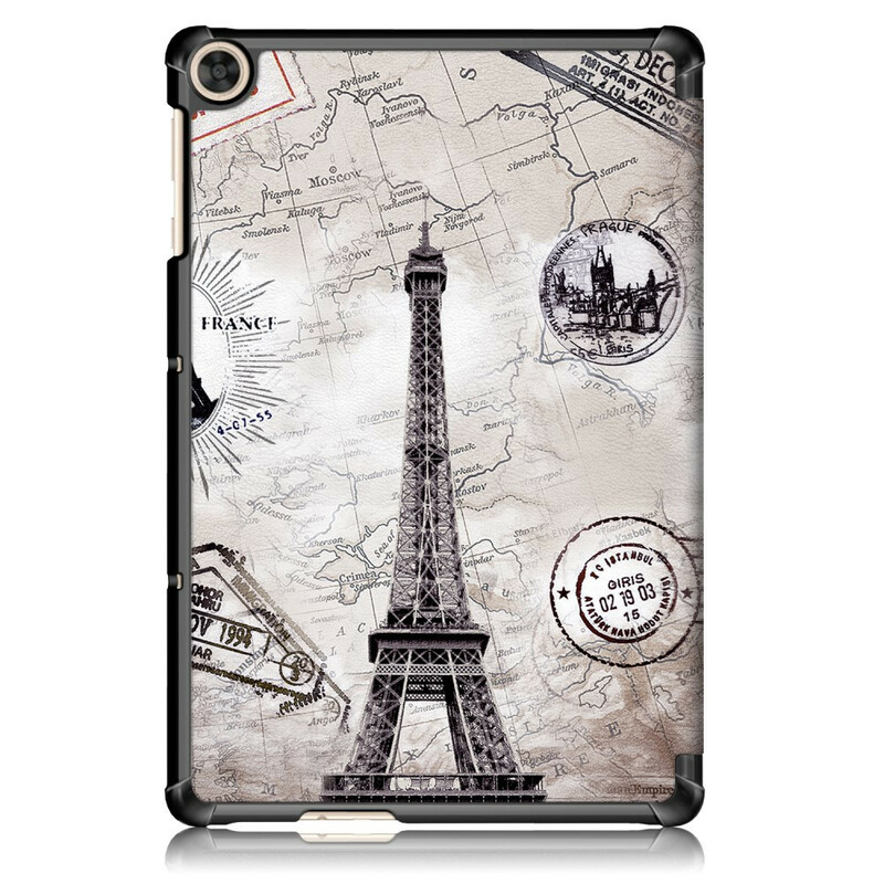Smart Case Huawei MatePad T 10s Renforcée Tour Eiffel Rétro Smart Case Huawei MatePad T 10s Renforcée Tour Eiffel Rétro