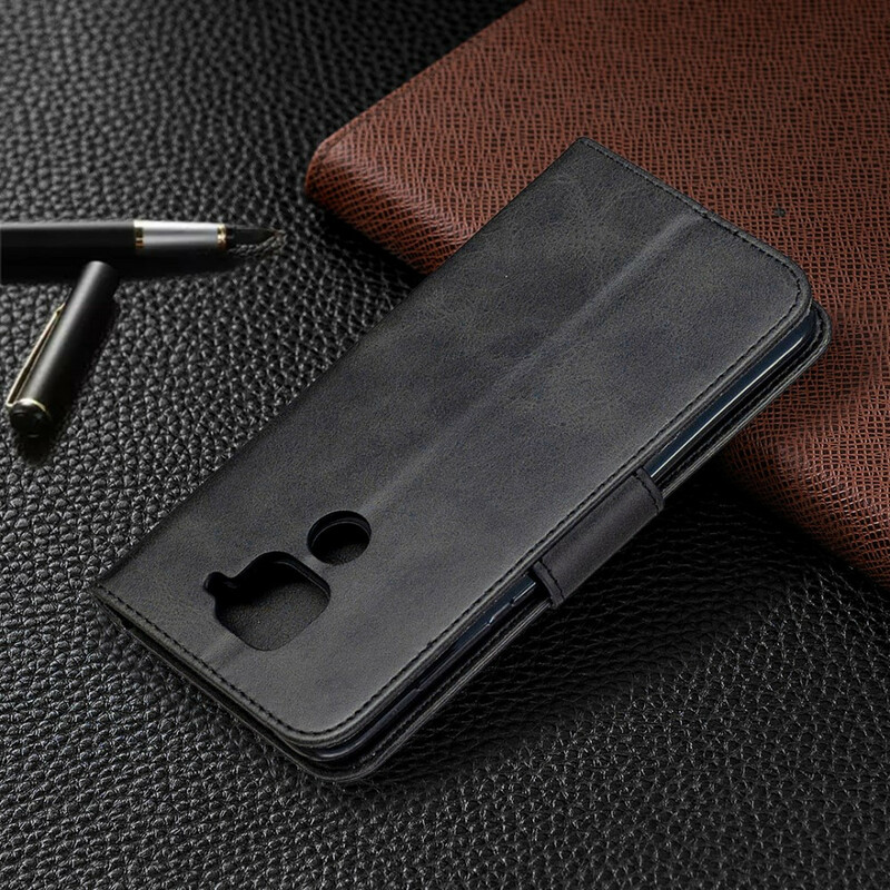 Housse Xiaomi Redmi Note 9 Lisse Rabat Oblique