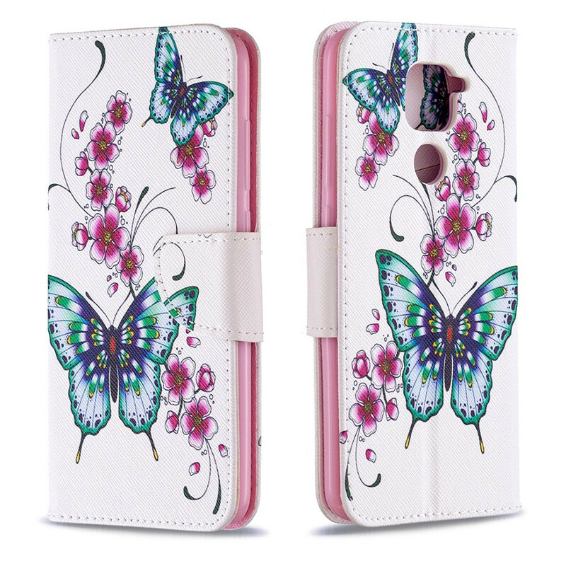 Housse Xiaomi Redmi Note 9 Merveilleux Papillons