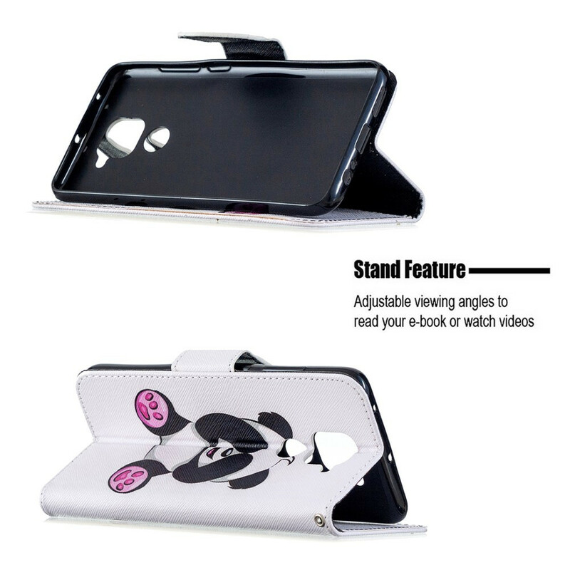 Housse Xiaom9 Redmi Note 9 Panda Fun