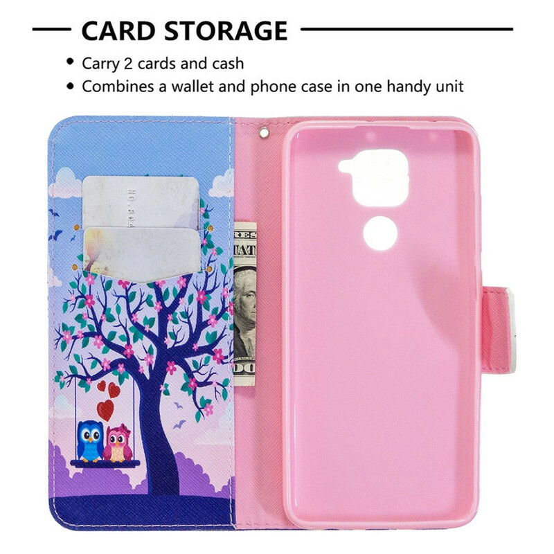 Housse Xiaomi Redmi Note 9 Hiboux Sur La Balancoire Housse Xiaomi Redmi Note 9 Hiboux Sur La Balancoire