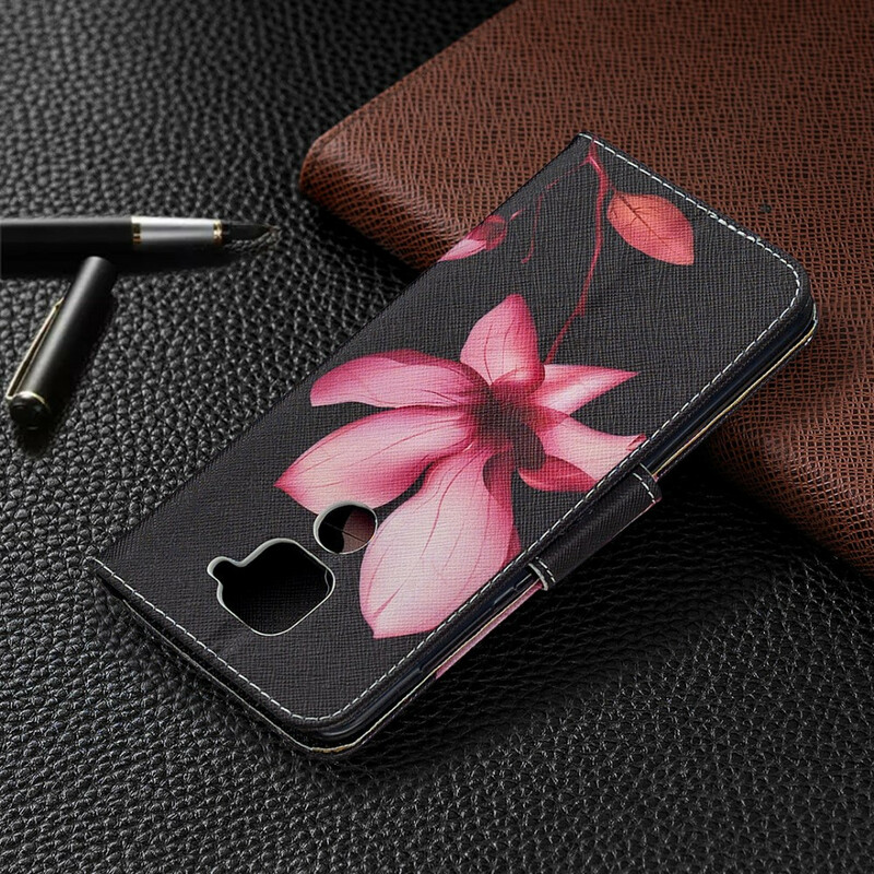 Housse Xiaomi Redmi Note 9 Fleur Rose
