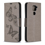 Housse Xiaomi Redmi Note 9 Papillons et Rabat Oblique Housse Xiaomi Redmi Note 9 Papillons et Rabat Oblique