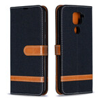 Housse Xiaomi redmi Note 9 Tissu Et Effet Cuir Housse Xiaomi redmi Note 9 Tissu Et Effet Cuir