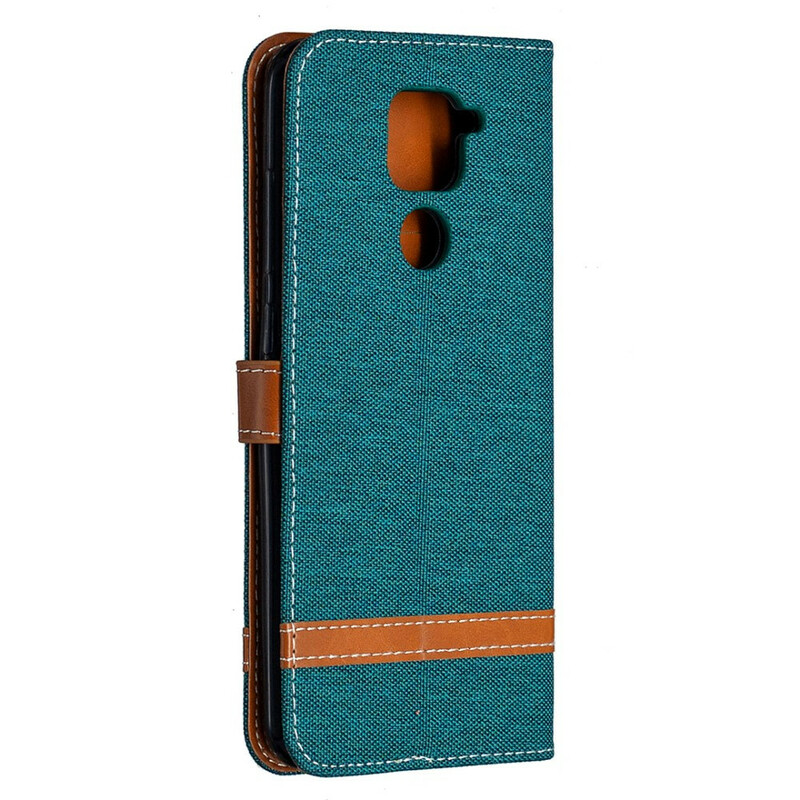 Housse Xiaomi redmi Note 9 Tissu Et Effet Cuir