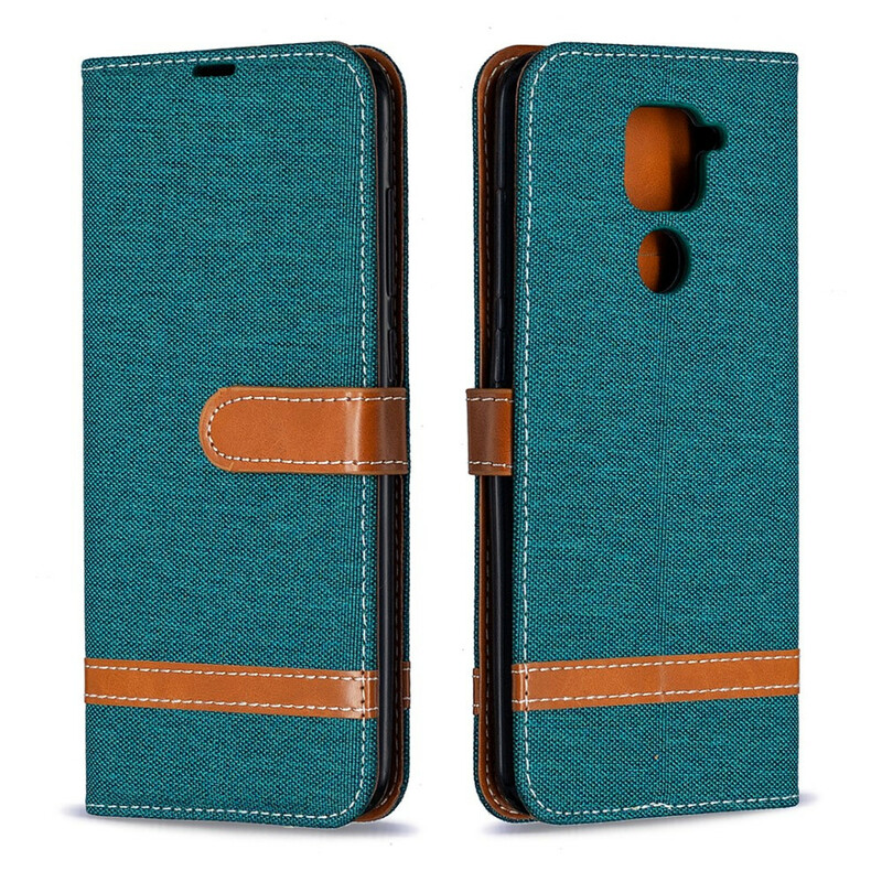Housse Xiaomi redmi Note 9 Tissu Et Effet Cuir