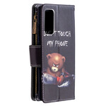 Housse Samsung Galaxy S20 FE Poche Zippée Ours Housse Samsung Galaxy S20 FE Poche Zippée Ours