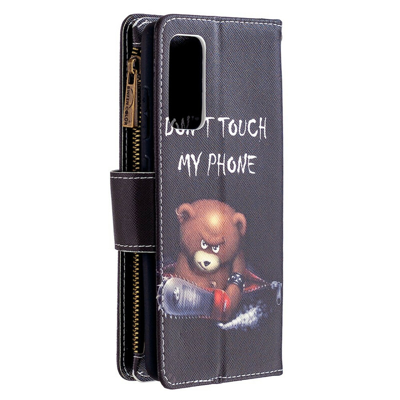 Housse Samsung Galaxy S20 FE Poche Zippée Ours Housse Samsung Galaxy S20 FE Poche Zippée Ours