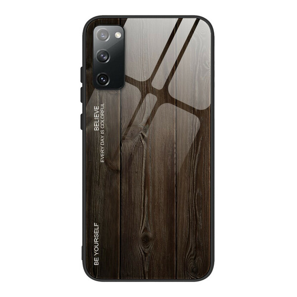 Coque Samsung Galaxy S20 FE Verre Trempé Design Bois - Ma Coque