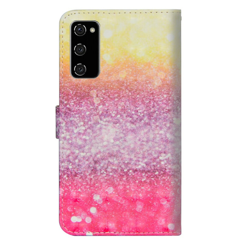 Housse Samsung Galaxy S20 FE Dégradé Paillettes Magentas Housse Samsung Galaxy S20 FE Dégradé Paillettes Magentas
