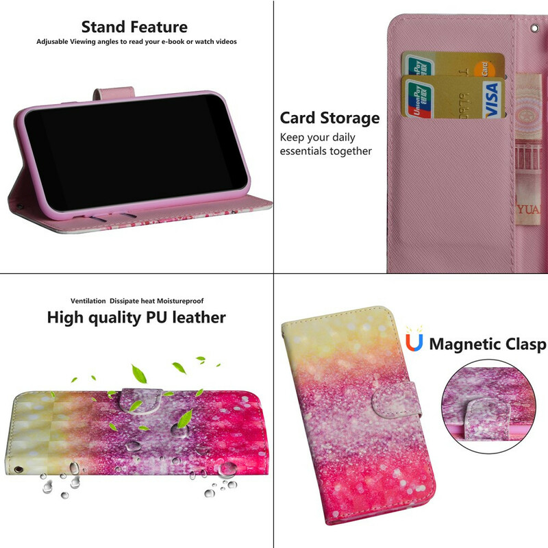 Housse Samsung Galaxy S20 FE Dégradé Paillettes Magentas Housse Samsung Galaxy S20 FE Dégradé Paillettes Magentas