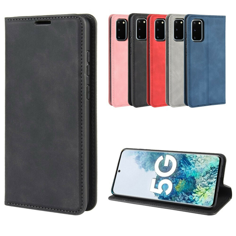 Flip Cover Samsung Galaxy S20 FE Effet Cuir Douceur Flip Cover Samsung Galaxy S20 FE Effet Cuir Douceur