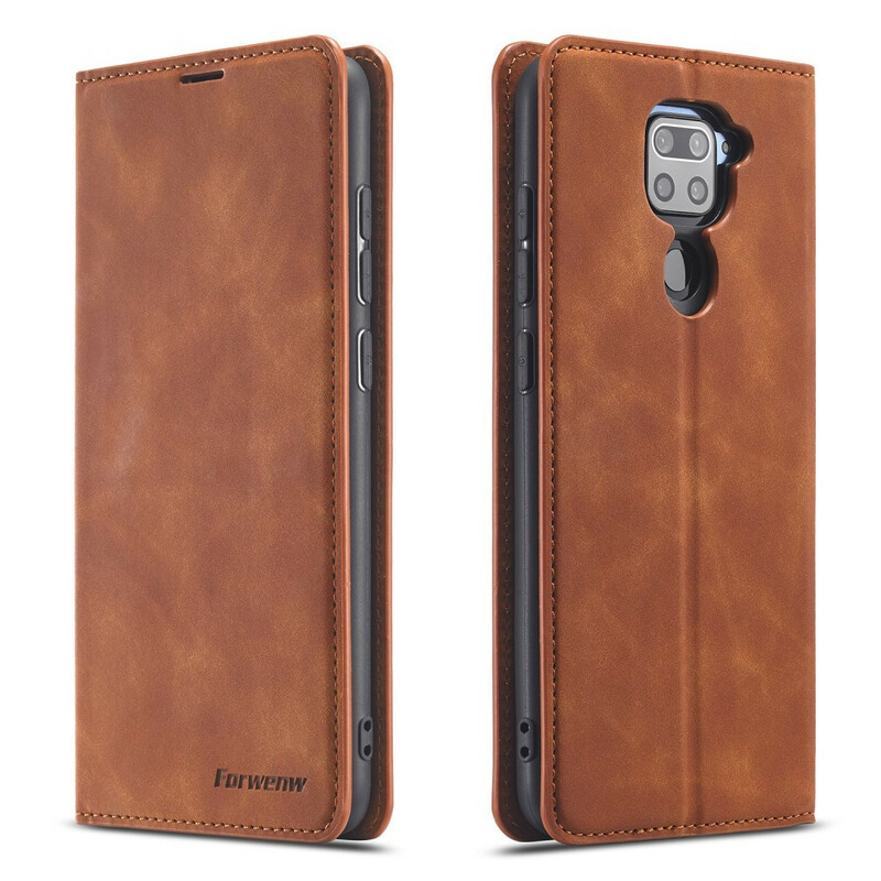 Flip Cover Xiaomi Redmi Note 9 Effet Cuir FORWENW Flip Cover Xiaomi Redmi Note 9 Effet Cuir FORWENW