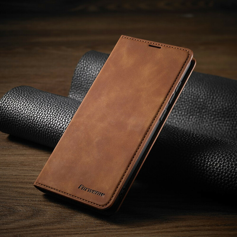 Flip Cover Xiaomi Redmi Note 9 Effet Cuir FORWENW Flip Cover Xiaomi Redmi Note 9 Effet Cuir FORWENW
