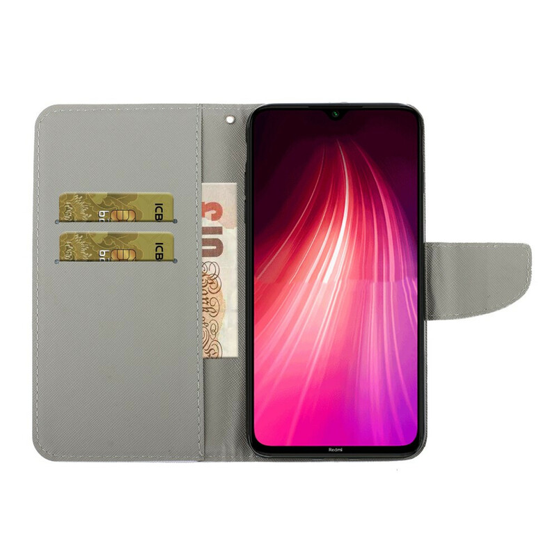 Housse Xiaomi Redmi Note 8T Marguerites à Lanière Housse Xiaomi Redmi Note 8T Marguerites à Lanière