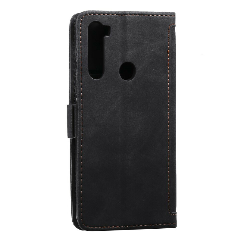 Housse Xaiomi Redmi Note 8T Simili Cuir Bicolore Contours Renforcés Housse Xaiomi Redmi Note 8T Simili Cuir Bicolore Contours Renforcés