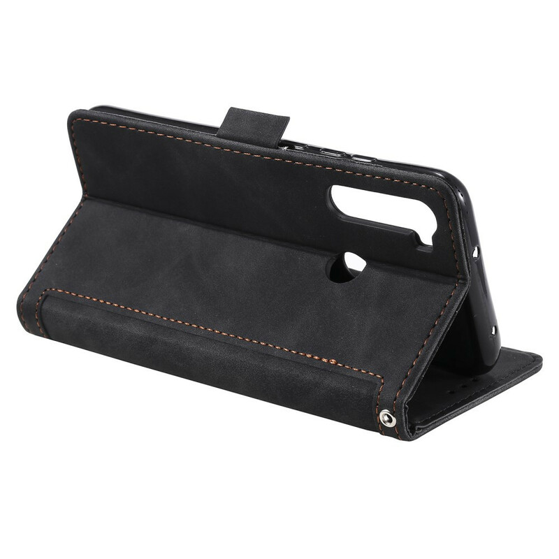 Housse Xaiomi Redmi Note 8T Simili Cuir Bicolore Contours Renforcés Housse Xaiomi Redmi Note 8T Simili Cuir Bicolore Contours Renforcés