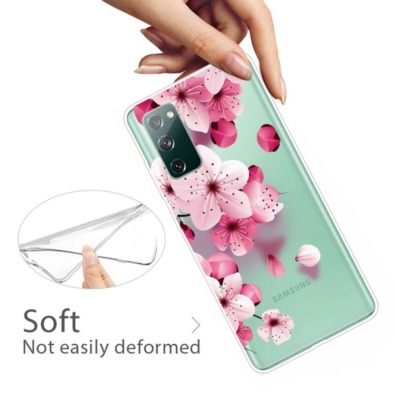 Coque Samsung Galaxy S20 FE Petites Fleurs Roses