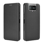 Flip Cover Asus ZenFone 7 / 7 Pro Silicone Carbone Flip Cover Asus ZenFone 7 / 7 Pro Silicone Carbone