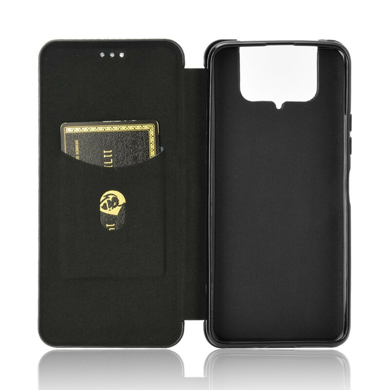 Flip Cover Asus ZenFone 7 / 7 Pro Silicone Carbone Flip Cover Asus ZenFone 7 / 7 Pro Silicone Carbone