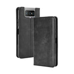 Flip Cover Asus ZenFone 7 / 7 Pro Effet Cuir Vintage Stylisé Flip Cover Asus ZenFone 7 / 7 Pro Effet Cuir Vintage Stylisé