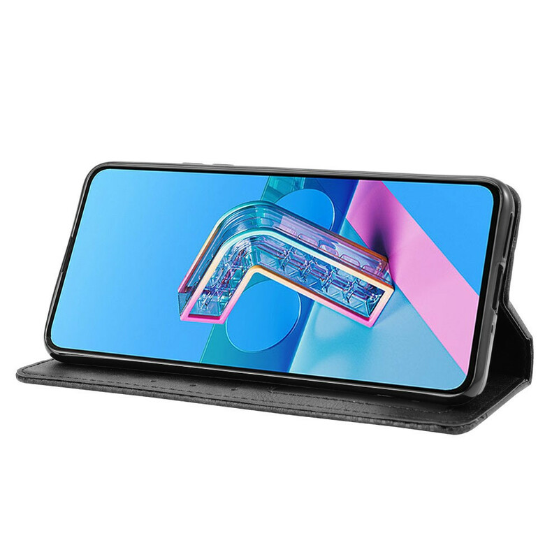 Flip Cover Asus ZenFone 7 / 7 Pro Effet Cuir Vintage Stylisé Flip Cover Asus ZenFone 7 / 7 Pro Effet Cuir Vintage Stylisé