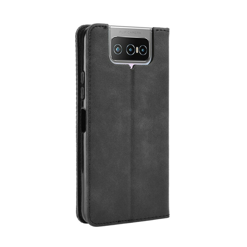 Flip Cover Asus ZenFone 7 / 7 Pro Effet Cuir Vintage Stylisé Flip Cover Asus ZenFone 7 / 7 Pro Effet Cuir Vintage Stylisé