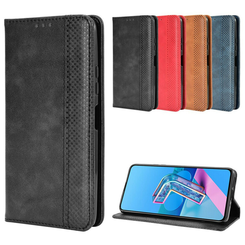 Flip Cover Asus ZenFone 7 / 7 Pro Effet Cuir Vintage Stylisé Flip Cover Asus ZenFone 7 / 7 Pro Effet Cuir Vintage Stylisé