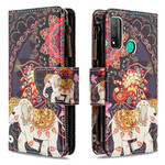 Housse Huawei P Smart 2020 Poche Zippée Éléphant Housse Huawei P Smart 2020 Poche Zippée Éléphant