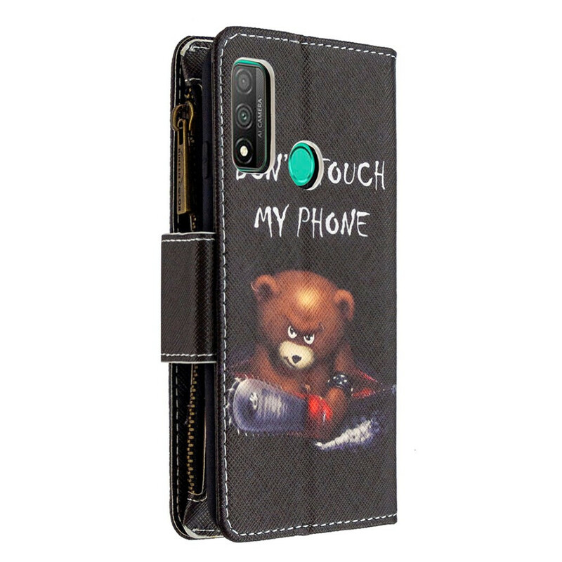 Housse Huawei P Smart 2020 Poche Zippée Ours Housse Huawei P Smart 2020 Poche Zippée Ours