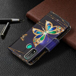 Housse Huawei P Smart 2020 Poche Zippée Papillons Housse Huawei P Smart 2020 Poche Zippée Papillons