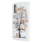Housse Huawei P Smart S Funky Cats à Lanière Housse Huawei P Smart S Funky Cats à Lanière