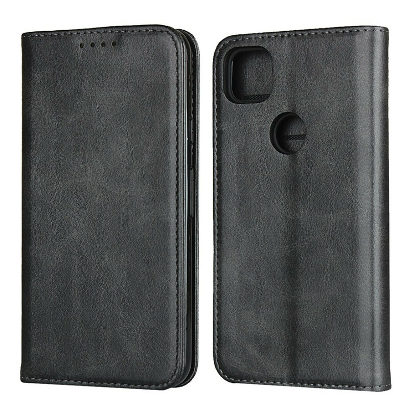 Flip Cover Google Pixel 4a Premium Simili Cuir Coutures Flip Cover Google Pixel 4a Premium Simili Cuir Coutures