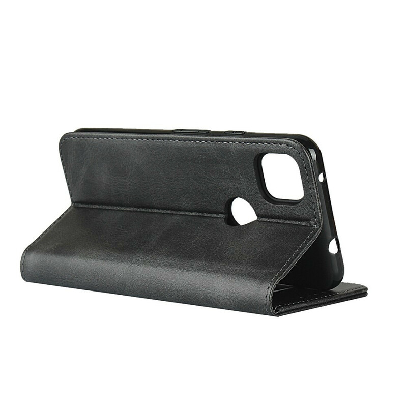 Flip Cover Google Pixel 4a Premium Simili Cuir Coutures Flip Cover Google Pixel 4a Premium Simili Cuir Coutures