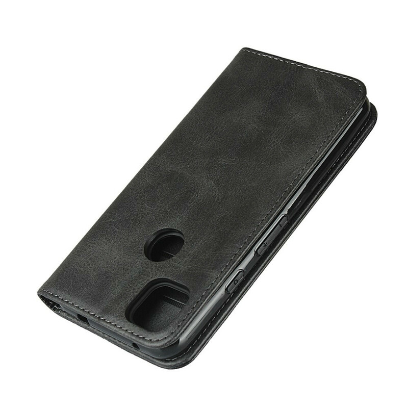 Flip Cover Google Pixel 4a Premium Simili Cuir Coutures Flip Cover Google Pixel 4a Premium Simili Cuir Coutures