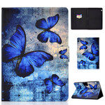 Housse Huawei MediaPad T3 10 Papillons Bleus Housse Huawei MediaPad T3 10 Papillons Bleus