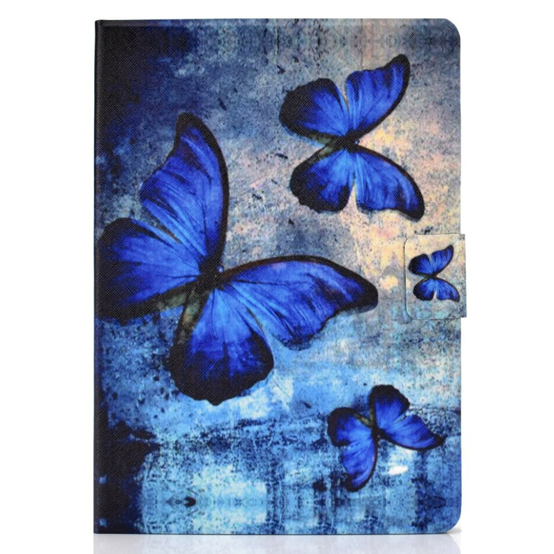 Housse Huawei MediaPad T3 10 Papillons Bleus Housse Huawei MediaPad T3 10 Papillons Bleus