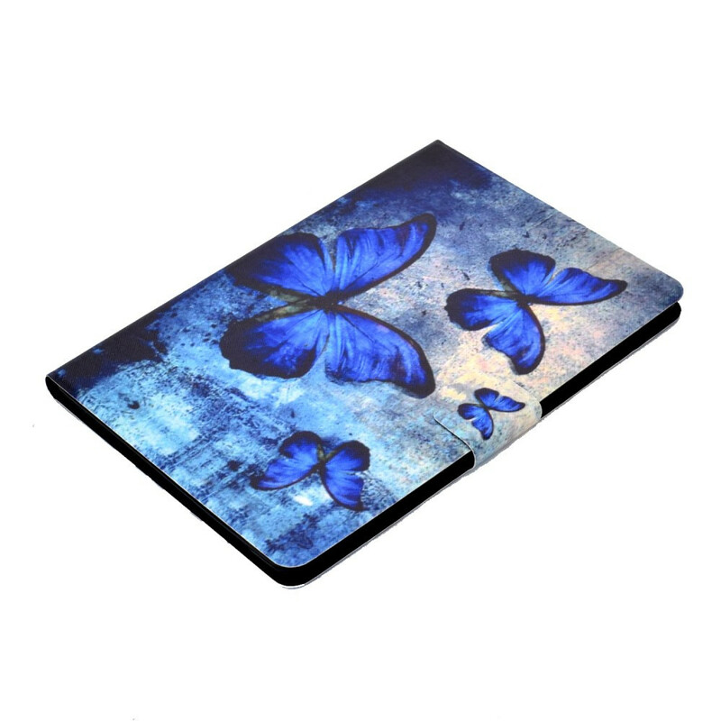 Housse Huawei MediaPad T3 10 Papillons Bleus Housse Huawei MediaPad T3 10 Papillons Bleus