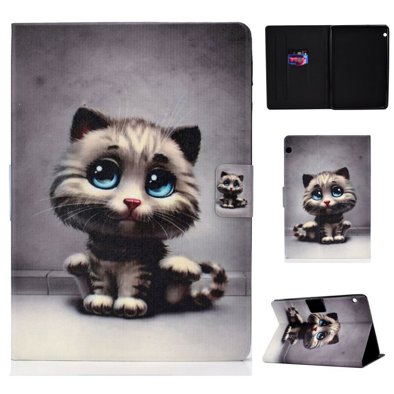 Housse Huawei MediaPad T3 10 Chaton Yeux Bleus Housse Huawei MediaPad T3 10 Chaton Yeux Bleus