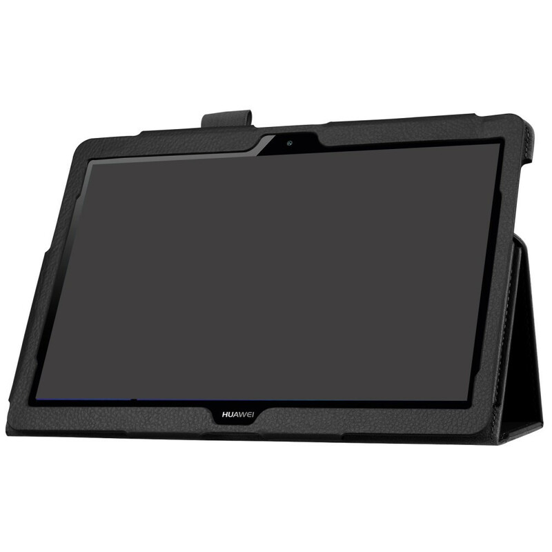 Smart Case Huawei MediaPad T3 10 Deux Volets Style Cuir Litchi Smart Case Huawei MediaPad T3 10 Deux Volets Style Cuir Litchi
