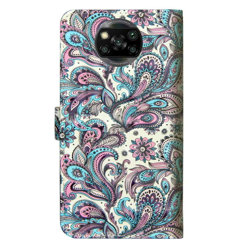 Housse Poco X3 Fleurs Motifs Housse Poco X3 Fleurs Motifs