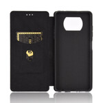 Flip Cover Poco X3 Fibre Carbone Colorée Flip Cover Poco X3 Fibre Carbone Colorée