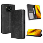 Flip Cover Poco X3 Effet Cuir Vintage Stylisé Flip Cover Poco X3 Effet Cuir Vintage Stylisé