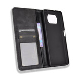 Flip Cover Poco X3 Effet Cuir Vintage Stylisé Flip Cover Poco X3 Effet Cuir Vintage Stylisé
